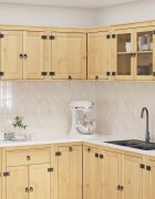 vidaXL За шкафове SKI Кехлибарен 80 x 80 x 60 см Солидно борово дърво