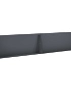 vidaXL Задържащи стени 2 бр. 100 x 12 x 50 см Стомана Антрацит