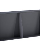 vidaXL Задържащи стени 2 бр. 40 x 12 x 40 см Стомана Антрацит