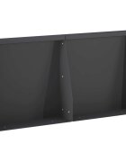 vidaXL Задържащи стени 2 бр. 40 x 12 x 40 см Стомана Черно