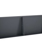 vidaXL Задържащи стени 2 бр. 60 x 12 x 40 cm Стомана Антрацит