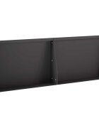 vidaXL Задържащи стени 2 бр. 60 x 12 x 40 cm Стомана Черно