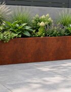 vidaXL Задържащи стени 2 бр. 80 x 12 x 50 см Кортенова стомана