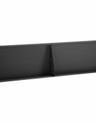 vidaXL Задържащи стени 2 бр. 80 x 12 x 50 см Стомана Черно