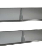 vidaXL Задържащи стени 4 бр. 100 x 12 x 40 см Поцинкована стомана
