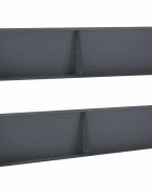 vidaXL Задържащи стени 4 бр. 100 x 12 x 50 см Стомана Антрацит