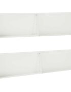 vidaXL Задържащи стени 4 бр. 100 x 12 x 50 см Стомана Бяло