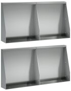 vidaXL Задържащи стени 4 бр. 40 x 12 x 50 см Поцинкована стомана