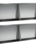 vidaXL Задържащи стени 4 бр. 60 x 12 x 30 см Поцинкована стомана