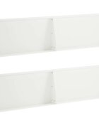 vidaXL Задържащи стени 4 бр. 80 x 12 x 30 см Стомана Бяло