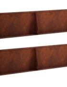 vidaXL Задържащи стени 4 бр. 80 x 12 x 40 см Кортенова стомана