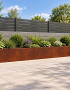 vidaXL Задържащи стени 4 бр. 80 x 12 x 50 см Кортенова стомана