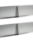 vidaXL Задържащи стени 4 бр. 80 x 12 x 50 см Поцинкована стомана