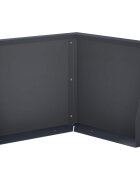 vidaXL Задържащи стени 50 x 50 x 30 см Стомана Антрацит