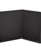 vidaXL Задържащи стени 50 x 50 x 30 см Стомана Черно