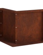 vidaXL Задържащи стени 50 x 50 x 40 cm Кортенова стомана Ръждясало