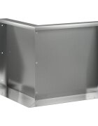 vidaXL Задържащи стени 50 x 50 x 50 cm Поцинкована стомана Сребристо