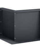 vidaXL Задържащи стени 50 x 50 x 50 cm Стомана Антрацит
