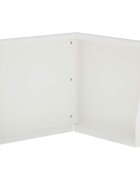 vidaXL Задържащи стени 50 x 50 x 50 cm Стомана Бяло