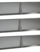 vidaXL Задържащи стени 6 бр. 100 x 12 x 40 см Поцинкована стомана