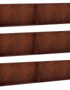 vidaXL Задържащи стени 6 бр. 100 x 12 x 50 см Кортенова стомана