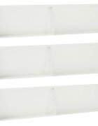 vidaXL Задържащи стени 6 бр. 100 x 12 x 50 см Стомана Бяло