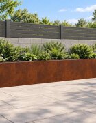 vidaXL Задържащи стени 6 бр. 40 x 12 x 40 см Кортенова стомана