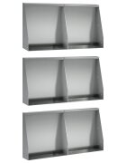 vidaXL Задържащи стени 6 бр. 40 x 12 x 50 см Поцинкована стомана