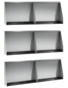 vidaXL Задържащи стени 6 бр. 60 x 12 x 30 см Поцинкована стомана