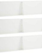 vidaXL Задържащи стени 6 бр. 80 x 12 x 40 см Стомана Бяло
