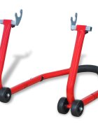 vidaXL Задна стойка за мотоциклети червена