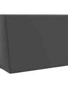 vidaXL Задна възглавница SOEST 100% полиестер Антрацит 60 x 20 x 40 см