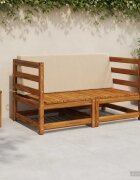 vidaXL Задна възглавница SOEST 100% полиестер Бежово 120 x 20 x 40 cm
