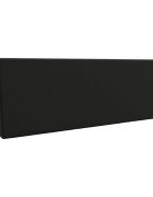 vidaXL Задна възглавница SOEST 100% полиестер Черно 120 x 20 x 40 см