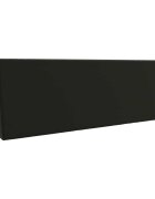 vidaXL Задна възглавница SOEST 100% полиестер Черно 120 x 20 x 40 см