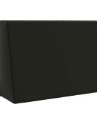 vidaXL Задна възглавница SOEST 100% полиестер Черно 60 x 20 x 40 см