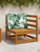 vidaXL Задна възглавница SOEST 100% полиестер На листа 60 x 20 x 40 cm