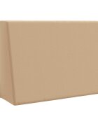 vidaXL Задна възглавница SOEST 100% полиестер Пясък 60 x 20 x 40 см