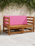 vidaXL Задна възглавница SOEST 100% полиестер Розово 120 x 20 x 40 cm