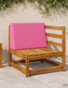 vidaXL Задна възглавница SOEST 100% полиестер Розово 60 x 20 x 40 cm