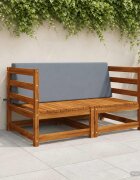vidaXL Задна възглавница SOEST 100% полиестер Синьо 120 x 20 x 40 cm