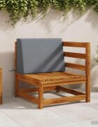 vidaXL Задна възглавница SOEST 100% полиестер Синьо 60 x 20 x 40 cm