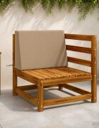 vidaXL Задна възглавница SOEST 100% полиестер Таупе 60 x 20 x 40 cm