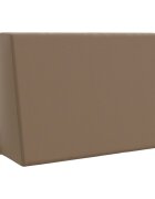 vidaXL Задна възглавница SOEST 100% полиестер Таупе 60 x 20 x 40 см