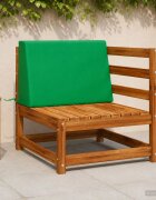 vidaXL Задна възглавница SOEST 100% полиестер Зелено 60 x 20 x 40 cm