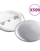 vidaXL Заготовки за значки 500 комплекта 37 мм
