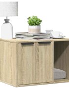 vidaXL Заграждение за котешка тоалетна 60x40x40 см инженерно дърво