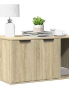 vidaXL Заграждение за котешка тоалетна 80x50x45 см инженерно дърво