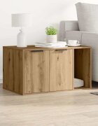 vidaXL Заграждение за котешка тоалетна 80x50x45 см инженерно дърво