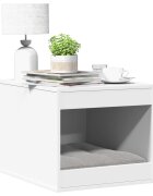 vidaXL Заграждение за котешка тоалетна бял 47x59x42 см инженерно дърво